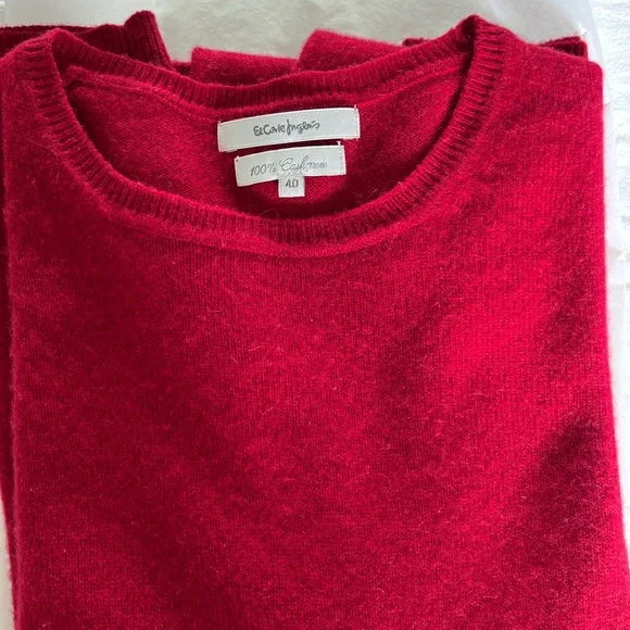 Red cashmere sweater - Picture 8 of 10